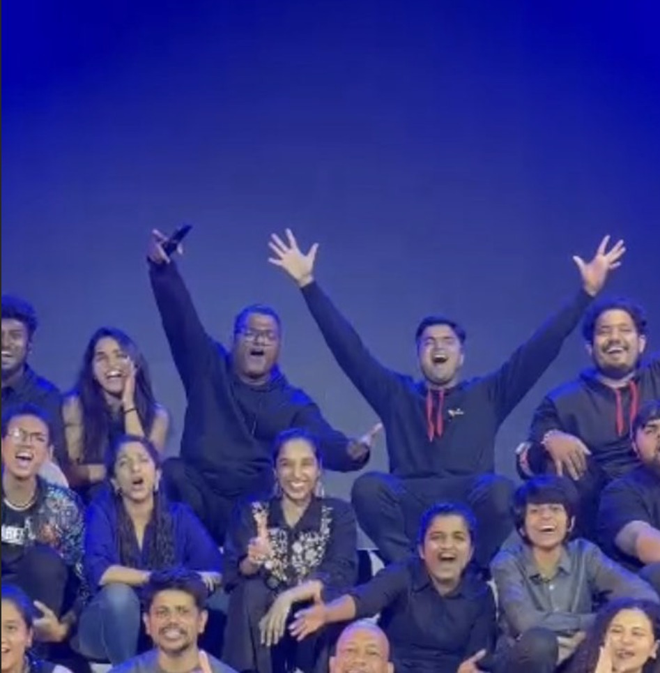 Cast and crew bow, Inventure Academy production